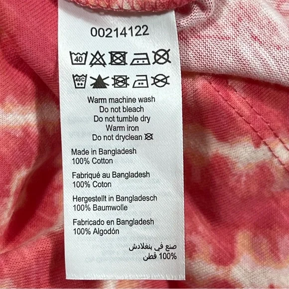 Avenue Swing Trim Print Top short sleeve coral Sz. 22/24 NWT - Picture 8 of 8